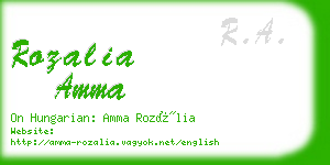 rozalia amma business card